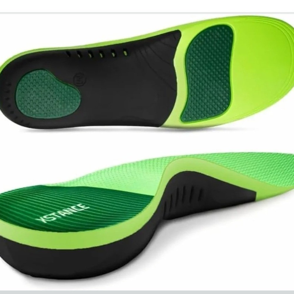 XSTANCE Premium Insoles Large Mens 10.5 - 12 Black Orthotic Arch Support  New